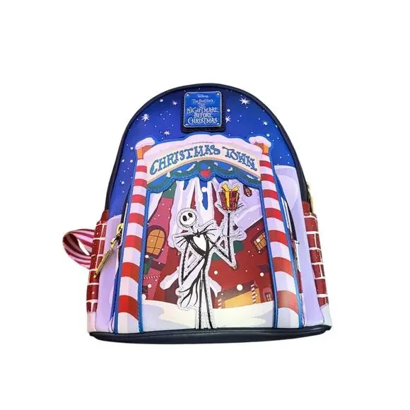 Loungefly Disney NBC Chritsmas Town Mini Backpack - Picture 2 of 7